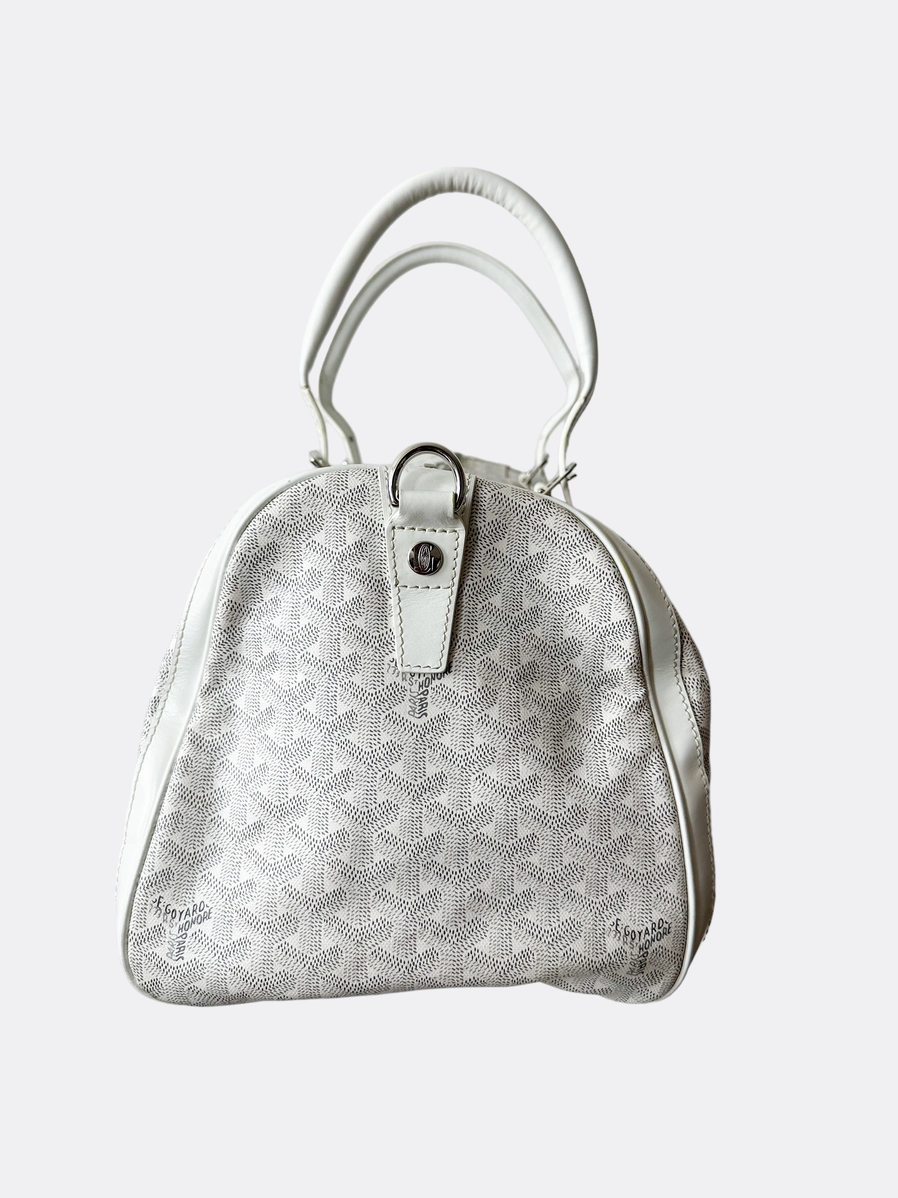 Goyard White Croisiere 45