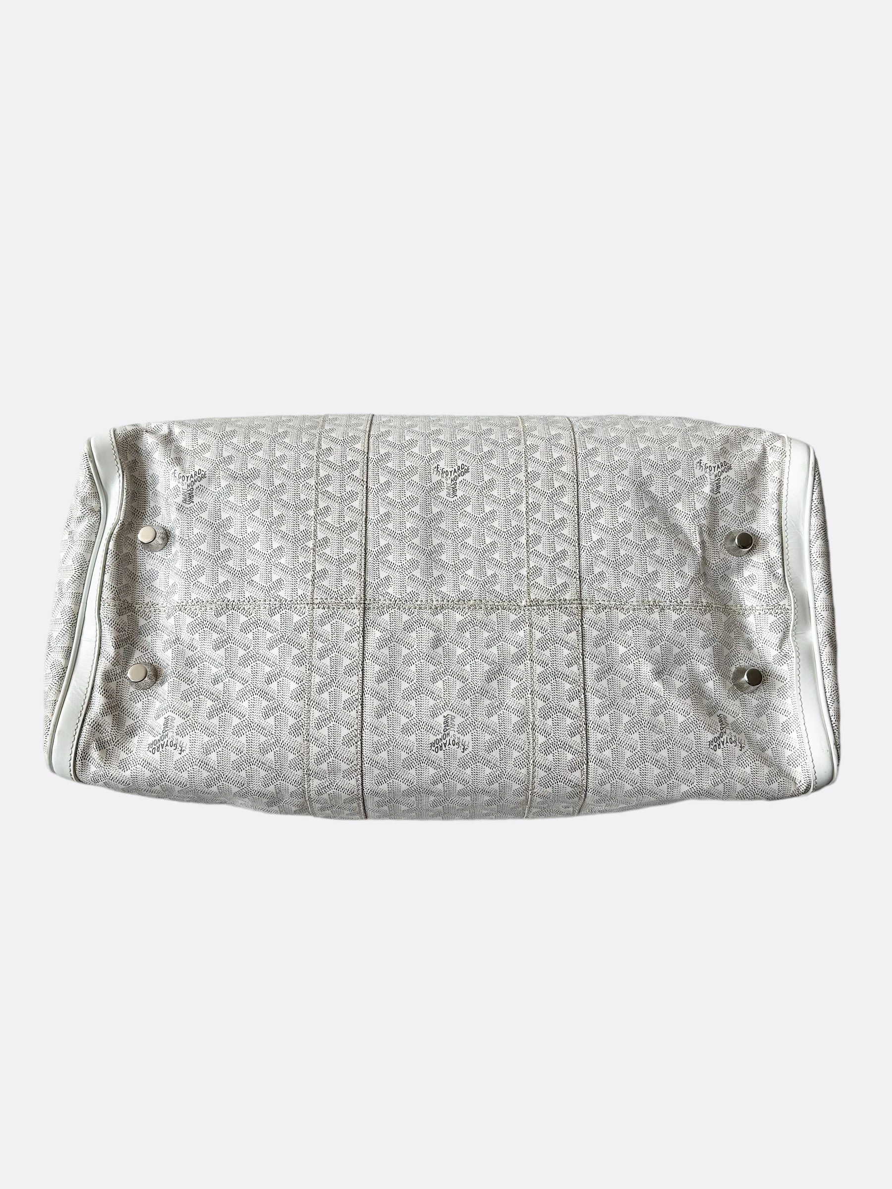 Goyard White Croisiere 45
