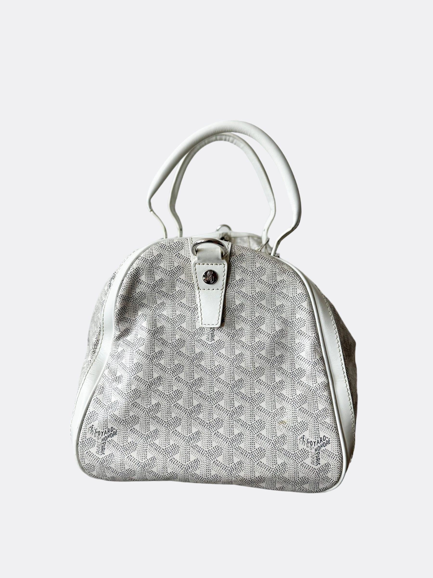 Goyard White Croisiere 45