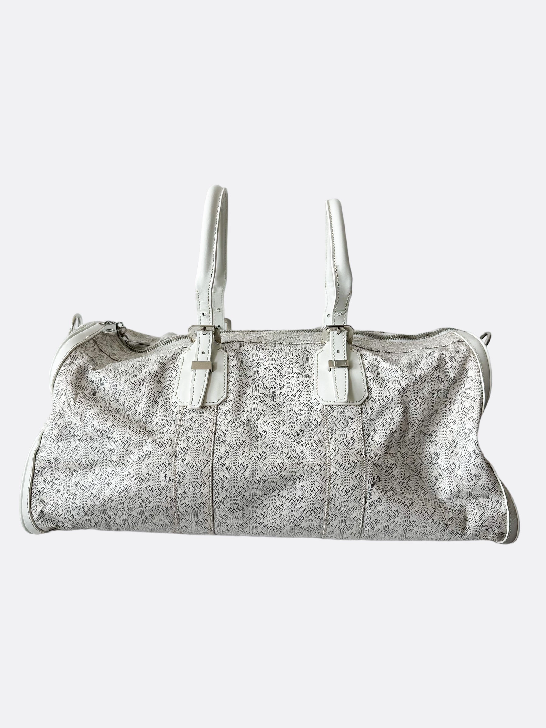 Goyard White Croisiere 45
