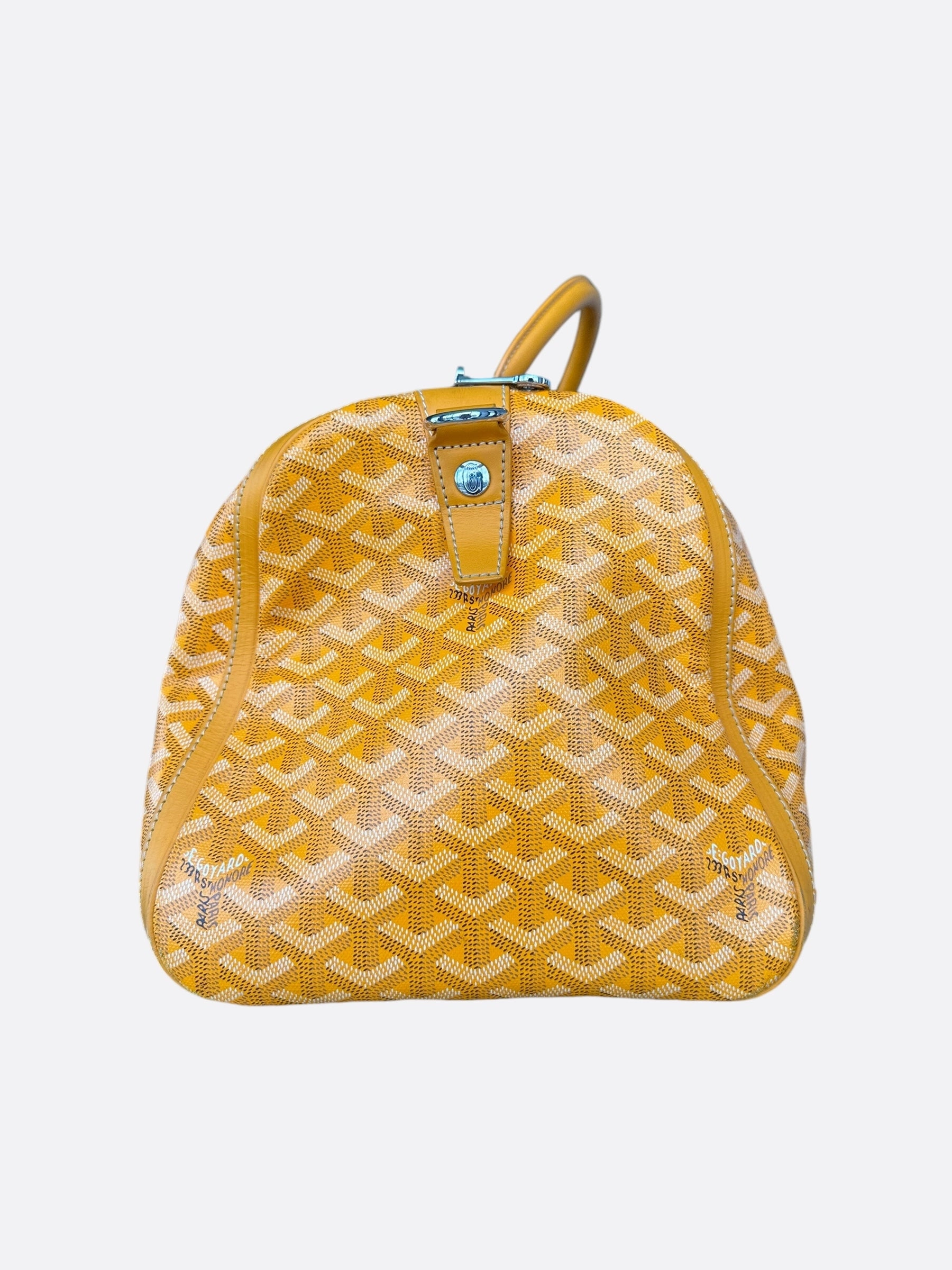 Goyard Yellow Croisiere 50 Duffel Bag