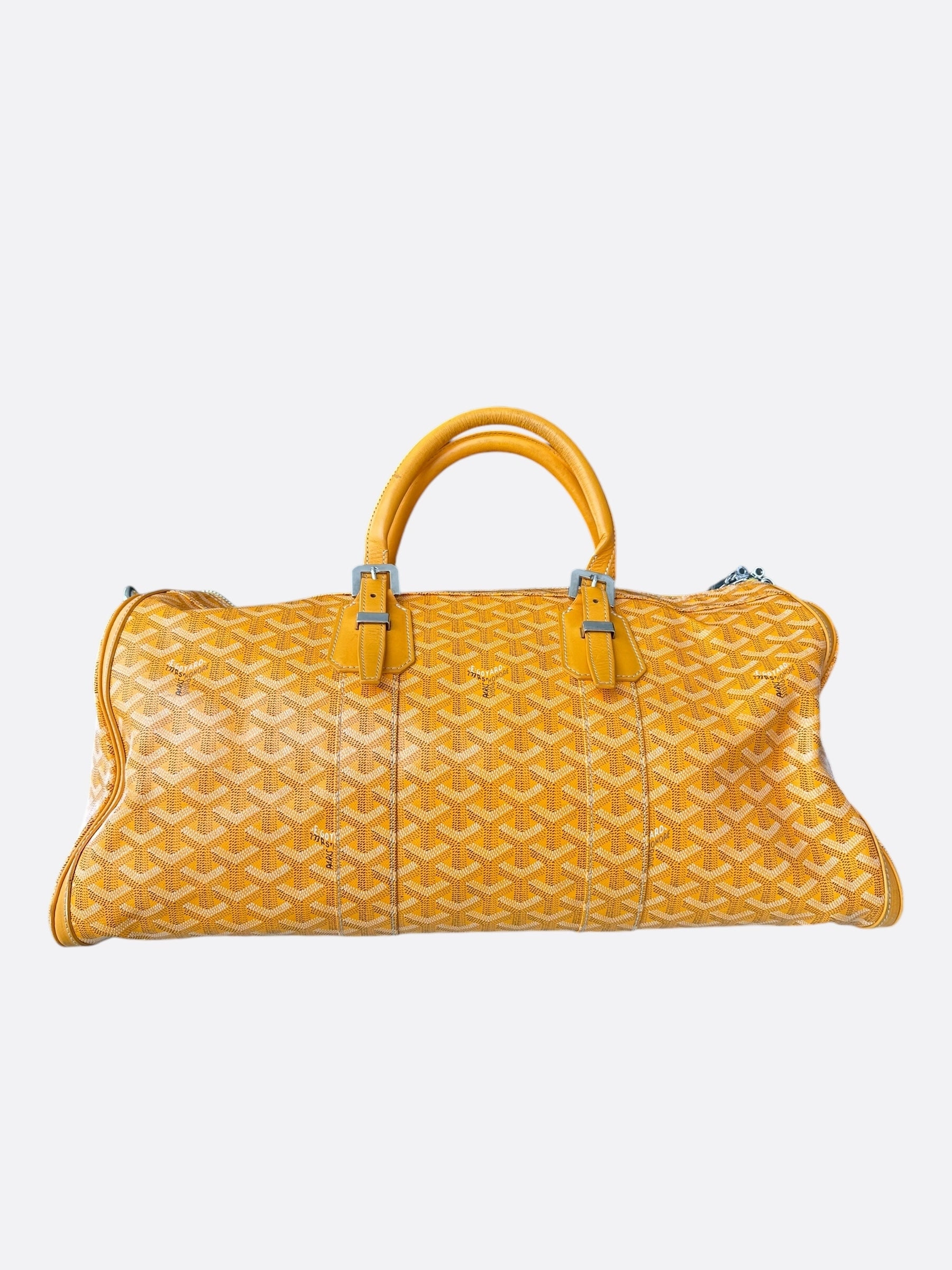 Goyard Yellow Croisiere 50 Duffel Bag
