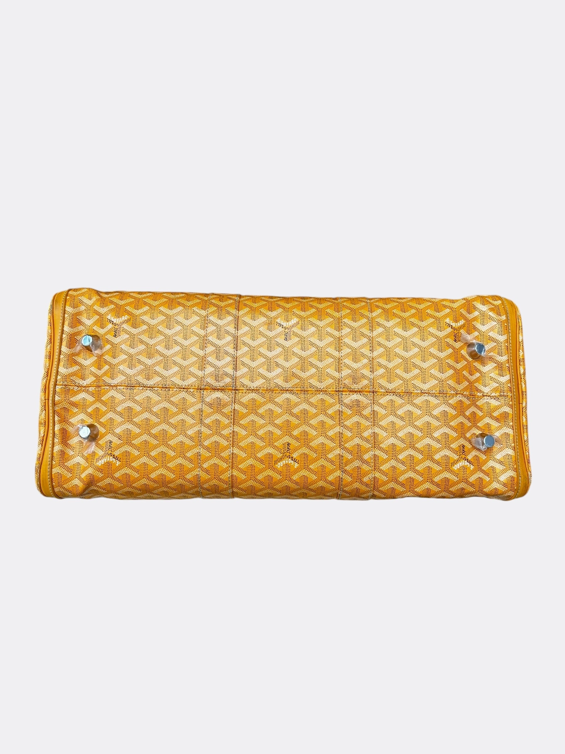 Goyard Yellow Croisiere 50 Duffel Bag