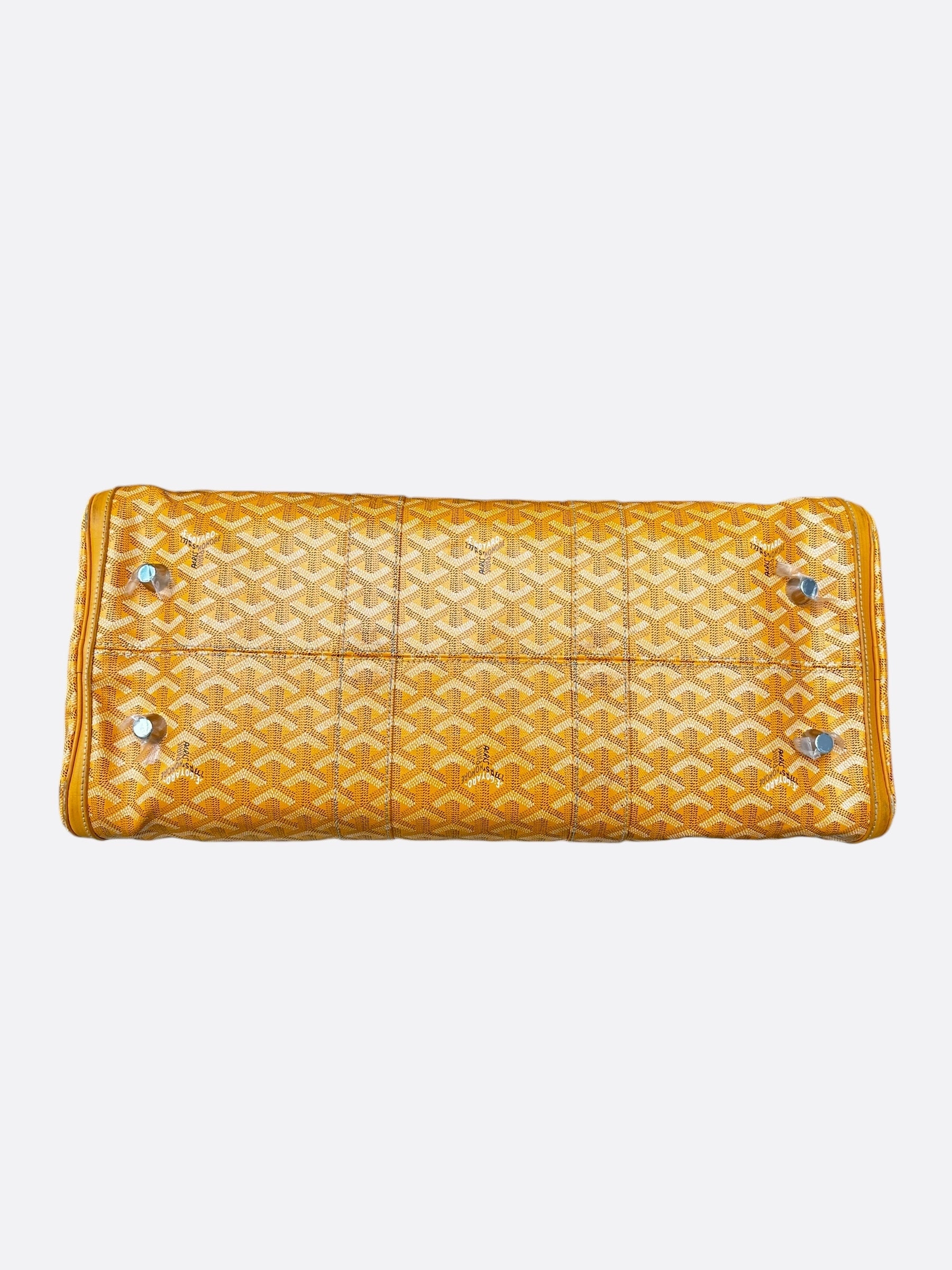 Goyard Yellow Croisiere 50 Duffel Bag