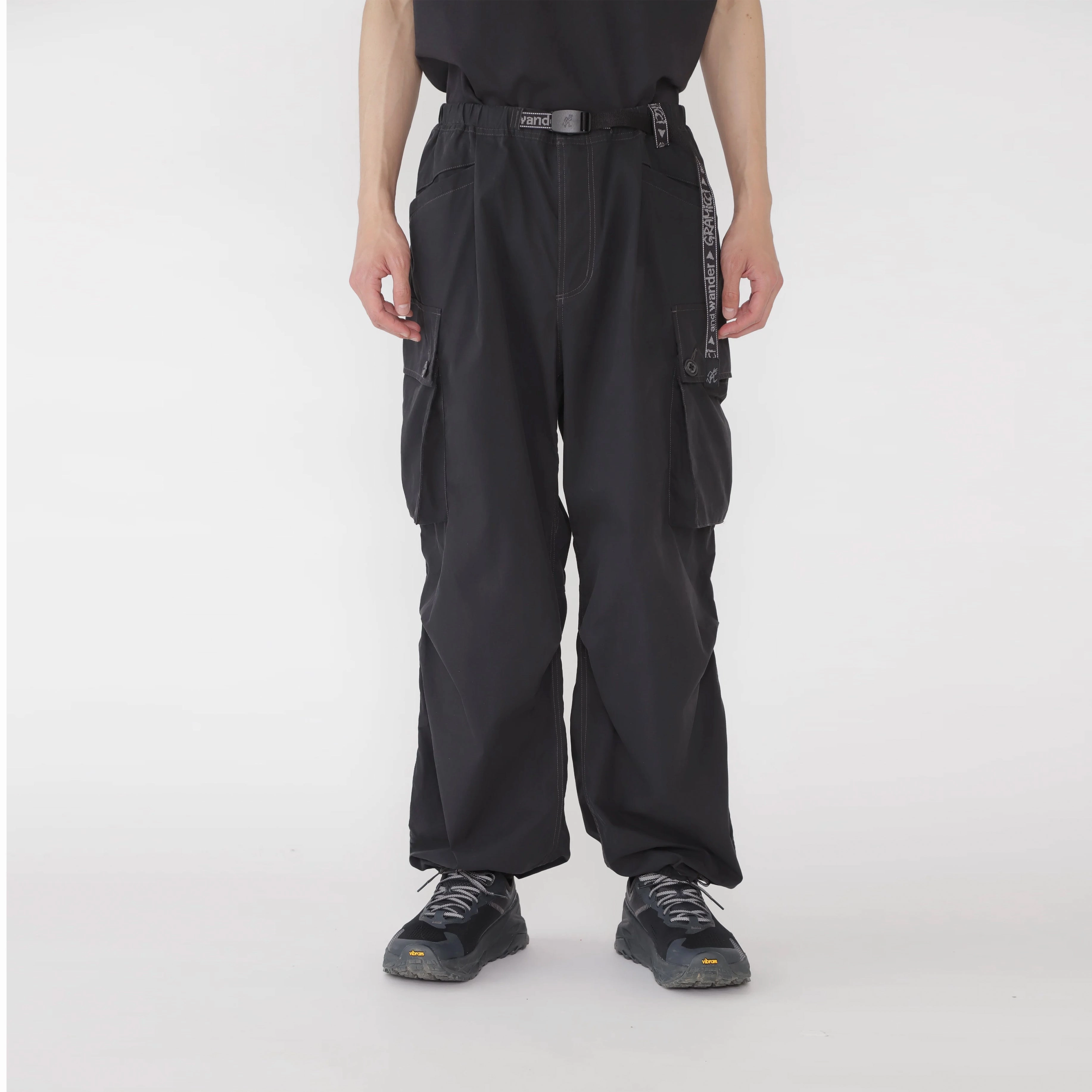 Gramicci x And Wander Military Wide Pant Black