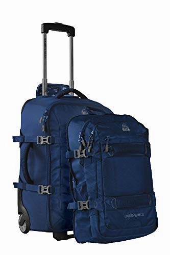 Granite Gear Cross Trek 2 Wheeled Carry-On with 28L Removeable Backpack - Midnight Blue/Flint 22"