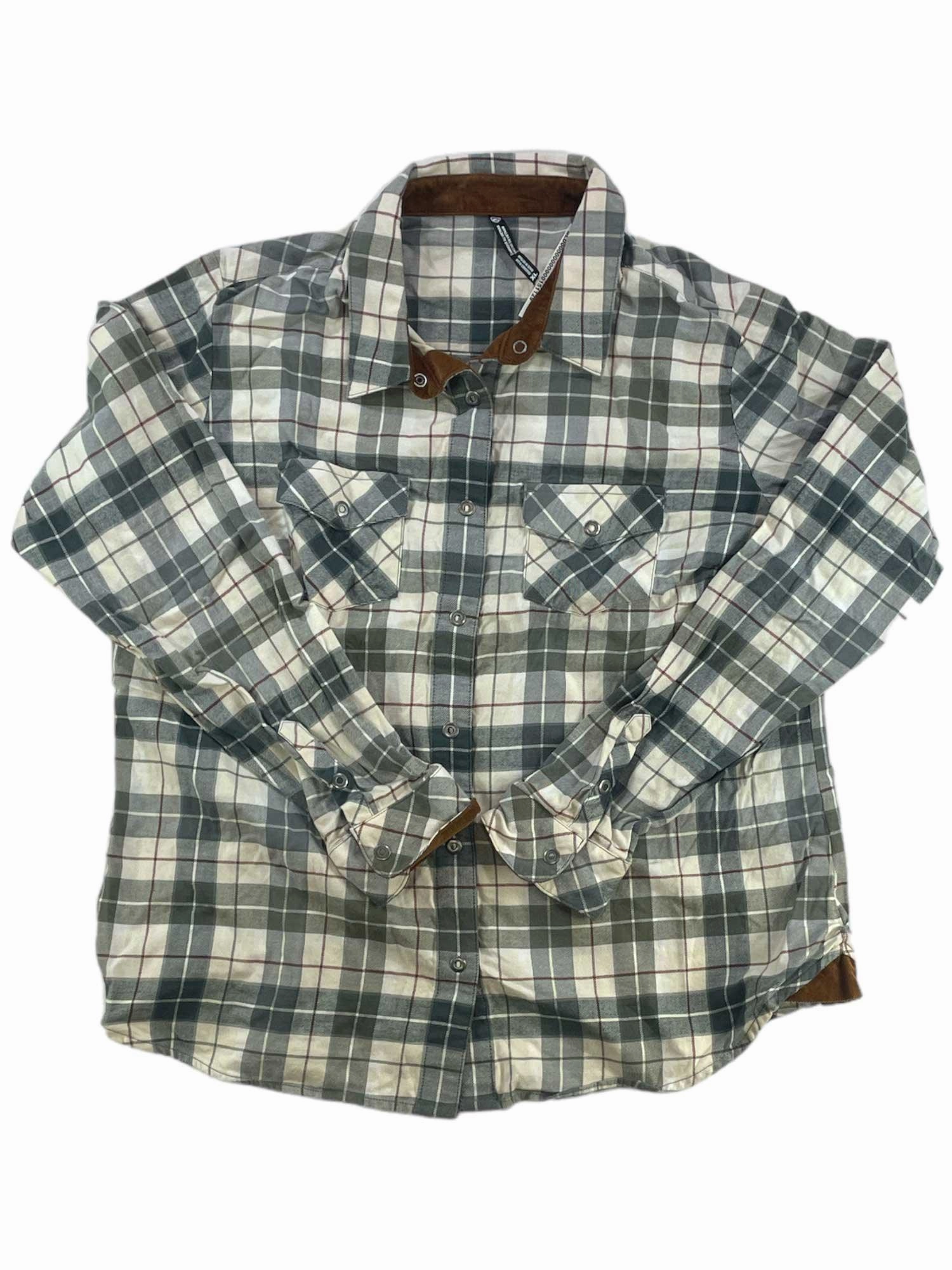 2025 Top Selling- Great Discount Sale For Womens Tess Flannel Long Sleeve Button Up Shirt New Style , our Items are good reputation over the world, we can give you double coupon,buy now!
