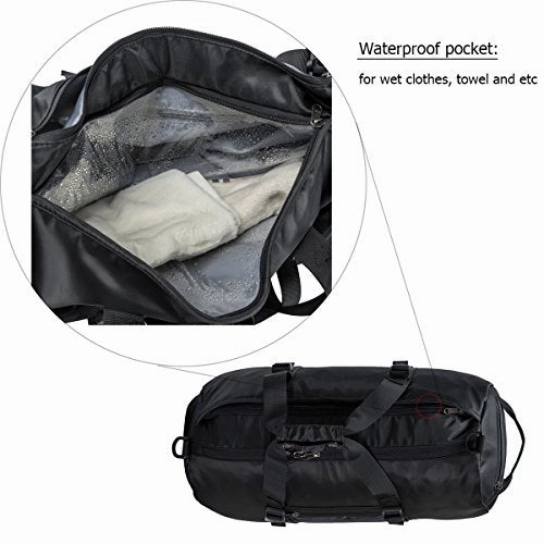 Gym Sports Duffel Bag With Shoes Compartment And Waterproof Pouch Travel Duffel Bag Weekend Bag For