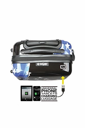 Hand Cabin Carry-On Luggage 20"/55Cm By Tokyoto Luggage Model Amercian Door (Charger Powerbank
