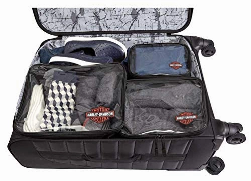 Harley-Davidson 22" Onyx Quilted Carry-On Wheeled Luggage -Black 99223-BLK (22")