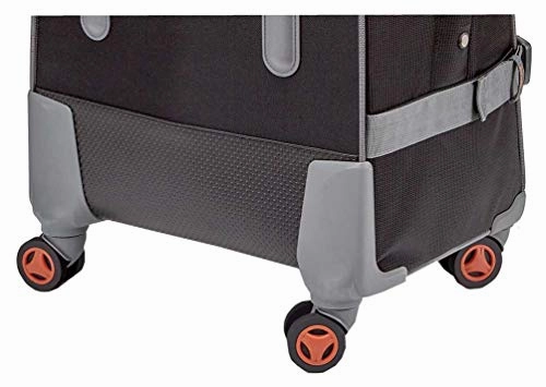 Harley Davidson Quilted Luggage 21" Casual Upright Carryon, Grey/Black