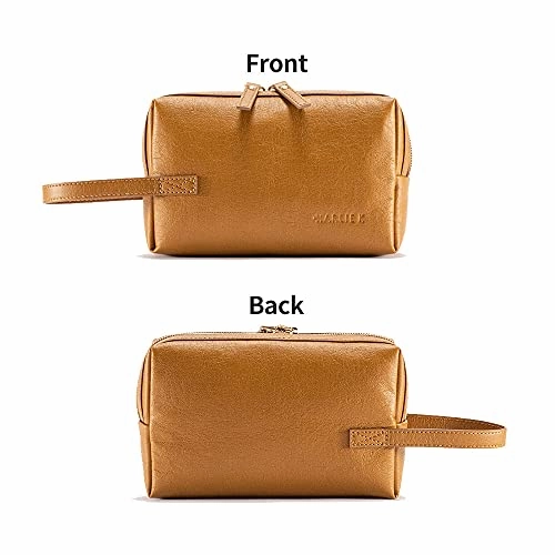 Harlie K Sami 2-Way Pouch Cruelty Free Vegan Paper Leather Travel Cosmetic Pouch Daily Toiletry Bag for Women