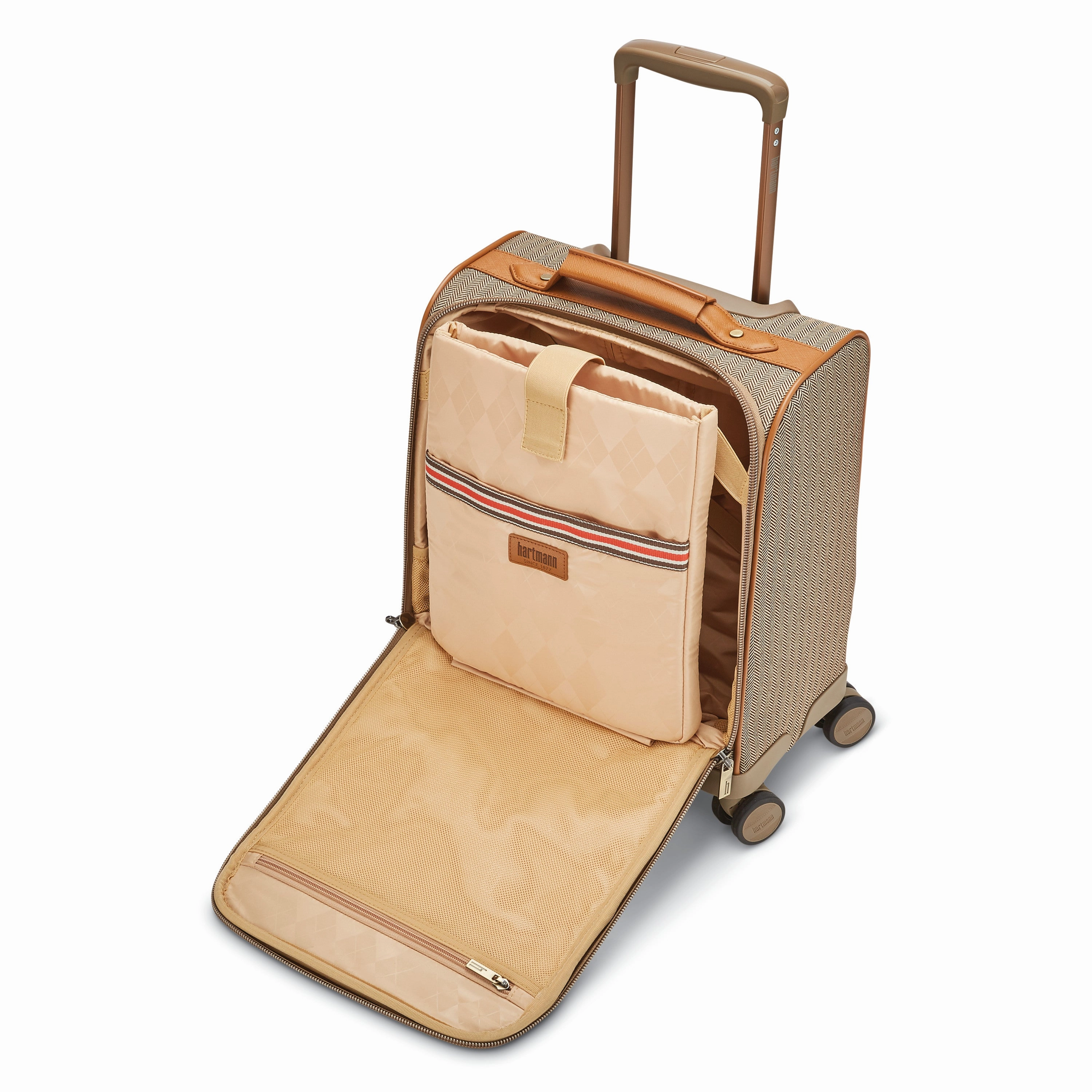 Hartmann Herringbone Deluxe Underseat Carry On Spinner