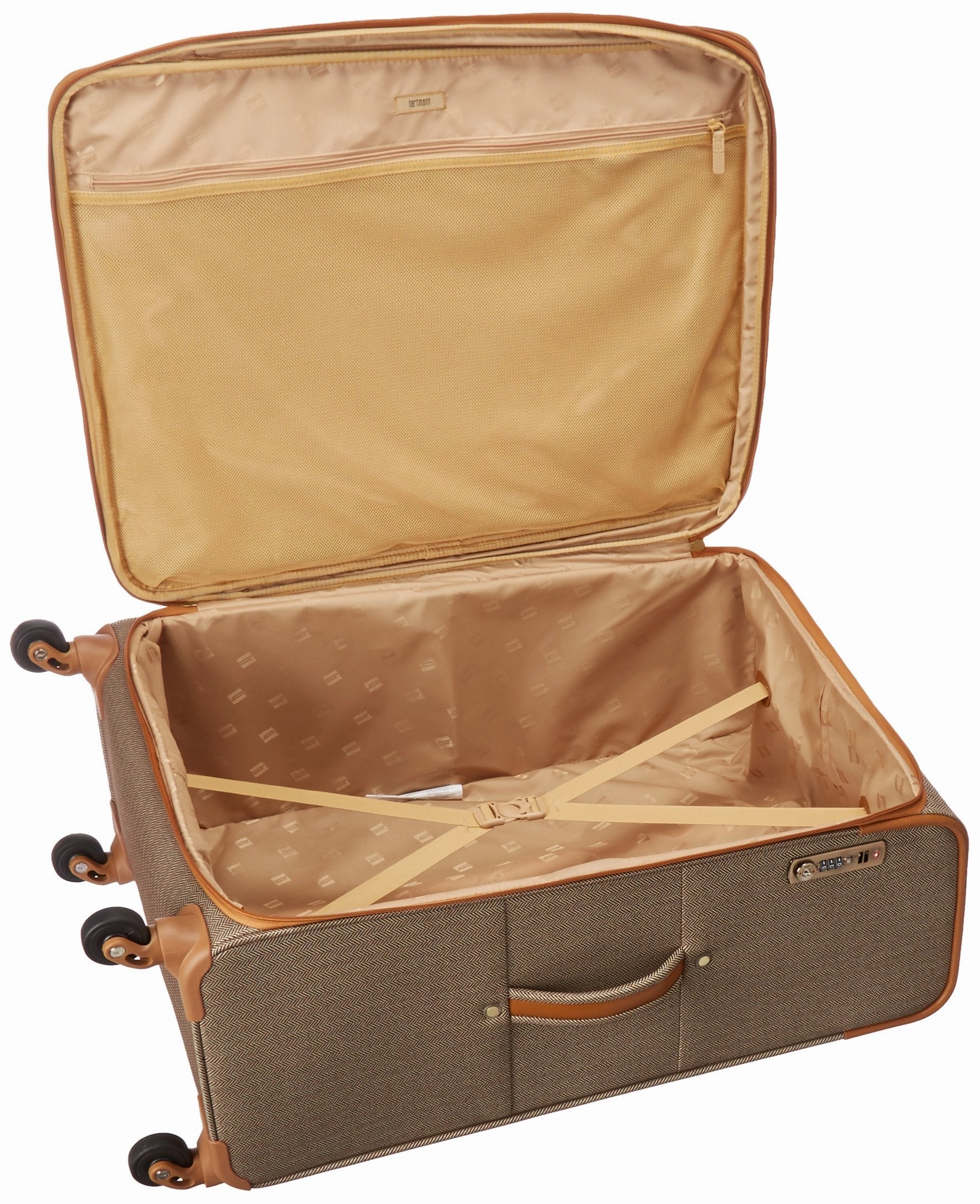 Hartmann Herringbone Luxe Softside Long Journey Expandable Spinner Herringbone One Size