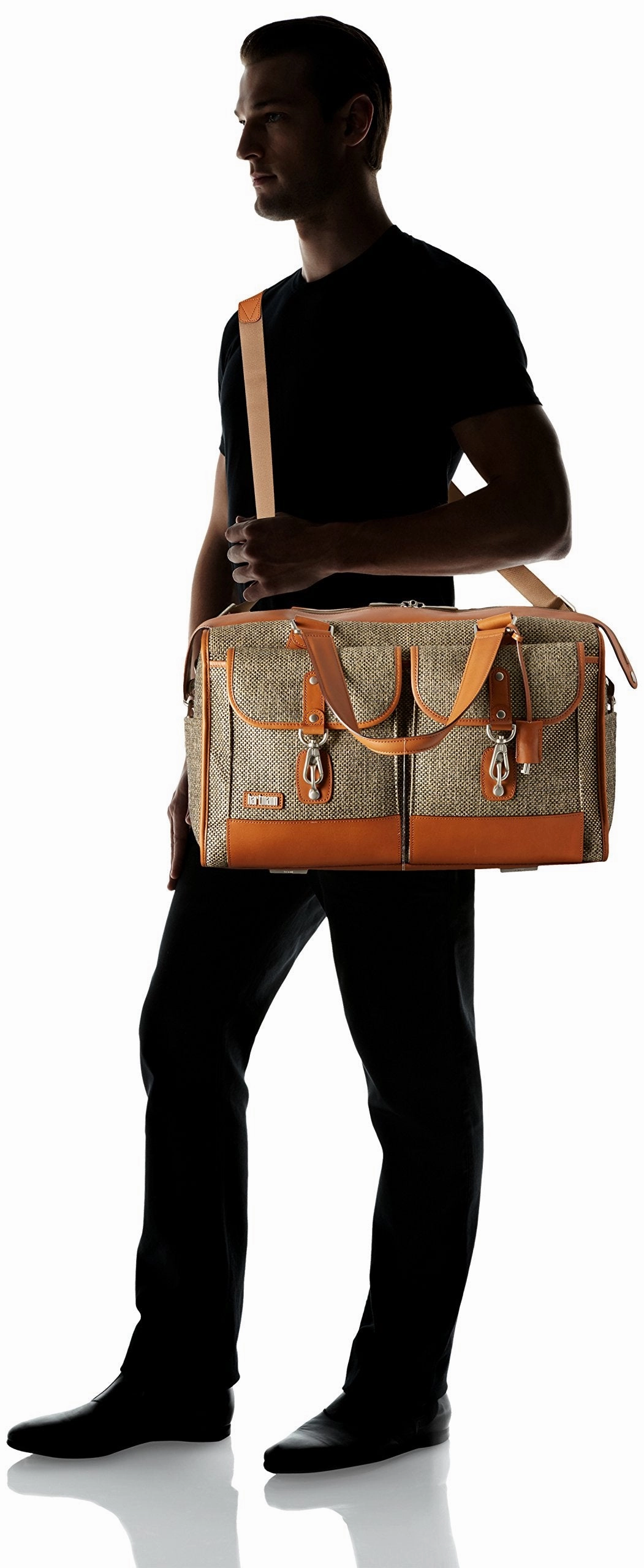 Hartmann Tweed Collection Legacy Duffel, Natural Tweed, One Size