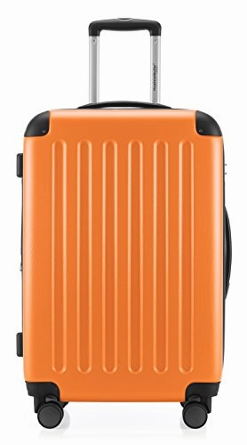 HAUPTSTADTKOFFER Luggages Sets Glossy Suitcase Sets Hardside Spinner Trolley Expandable (20', 24' & 28') TSA (Spree Orange2)