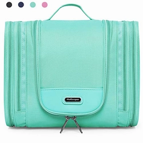 Heavy Duty Waterproof Hanging Toiletry Bag - Travel Cosmetic Makeup Bag for Women & Shaving Kit