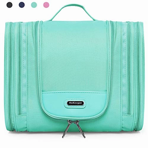 Heavy Duty Waterproof Hanging Toiletry Bag - Travel Cosmetic Makeup Bag for Women & Shaving Kit