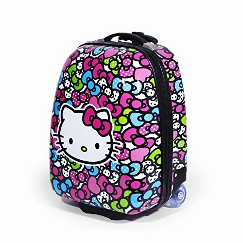 Hello Kitty Rainbow Bows Hard Abs Pilot Case Luggage
