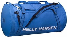 Helly Hansen Duffel 2 Water Resistant Packable Bag with Optional Backpack Straps, 90-liter (Large), 535 Racer Blue