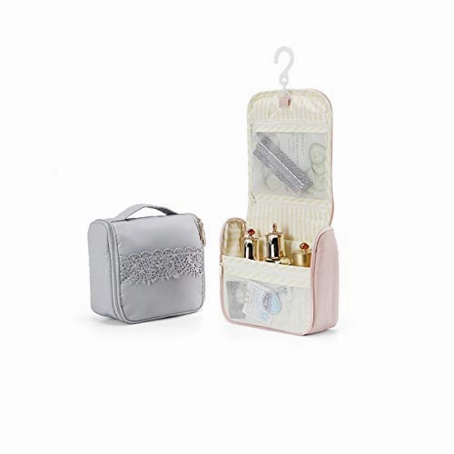 Hengtongtongxun Hanging Toiletry Bag Hanging Makeup Organizer for Cosmetics, Toiletries & Travel
