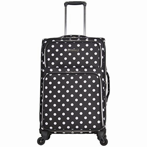 Heritage Travelware Albany Park 24" 600d Polka Dot Polyester Expandable 4-wheel Spinner Checked