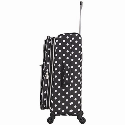 Heritage Travelware Albany Park 24" 600d Polka Dot Polyester Expandable 4-wheel Spinner Checked