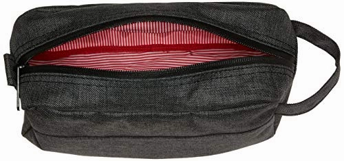 Herschel Chapter Toiletry Kit, Black Crosshatch, Carry-On 3L