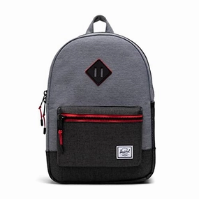 Herschel Kids' Little KidHeritage, Mid Grey Crosshatch/Black Crosshatch, One Size