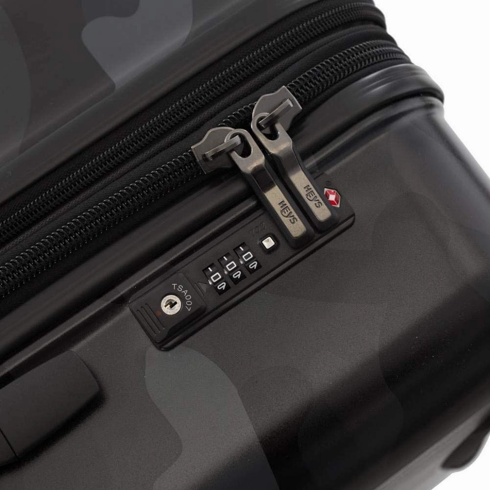Heys America Black Camo 4-Wheel Spinner Hardside Luggage