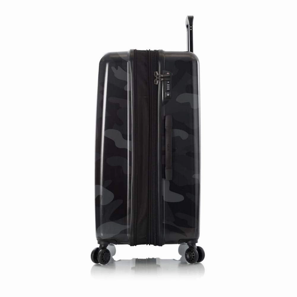 Heys America Black Camo 4-Wheel Spinner Hardside Luggage