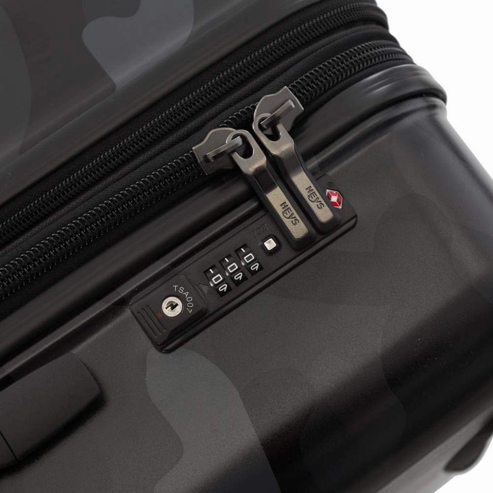 Heys America Black Camo 4-Wheel Spinner Hardside Luggage