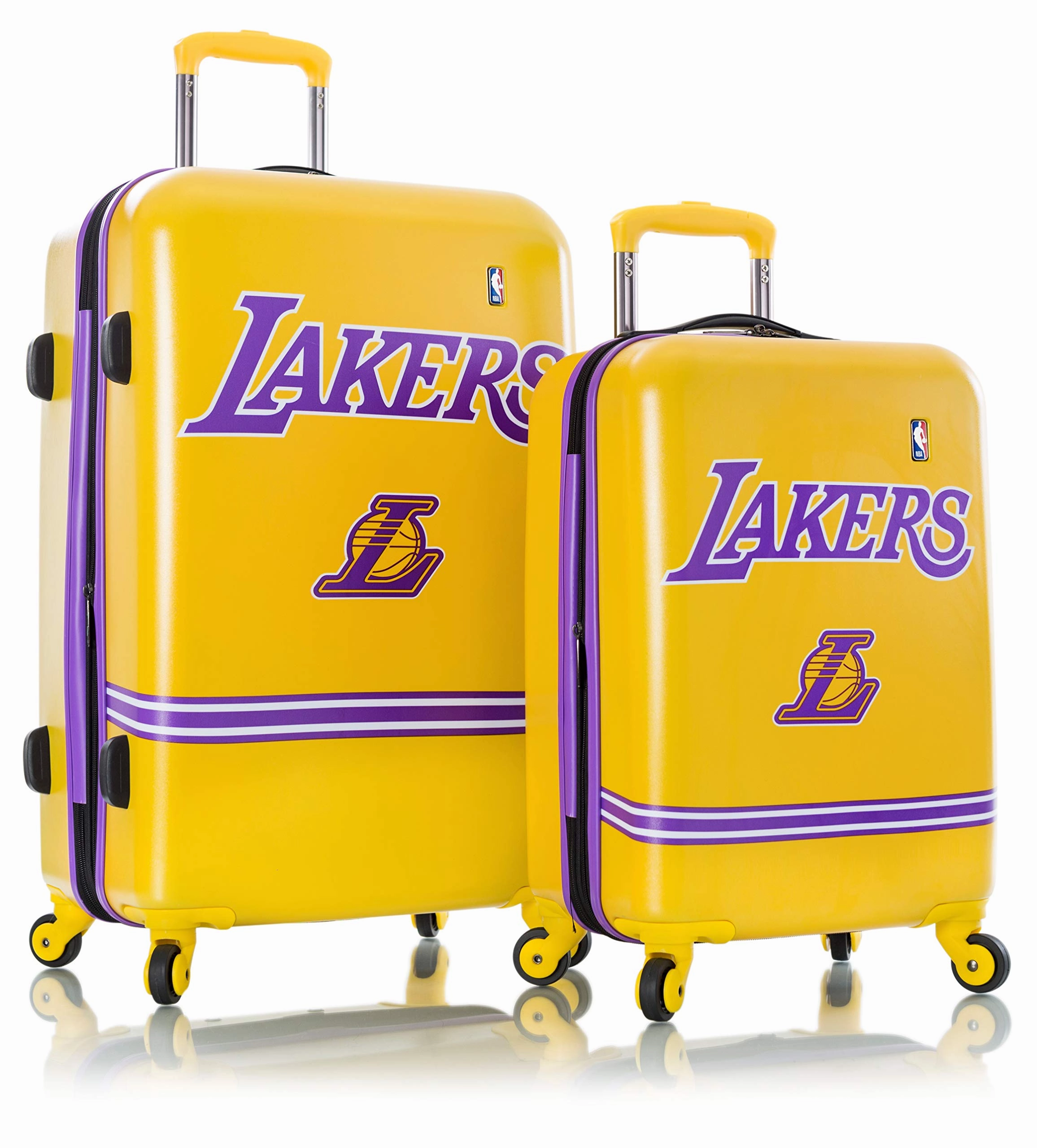 Heys America NBA Officially Licensed 2PC Set (21/26") 4-Wheel Luggage Sets