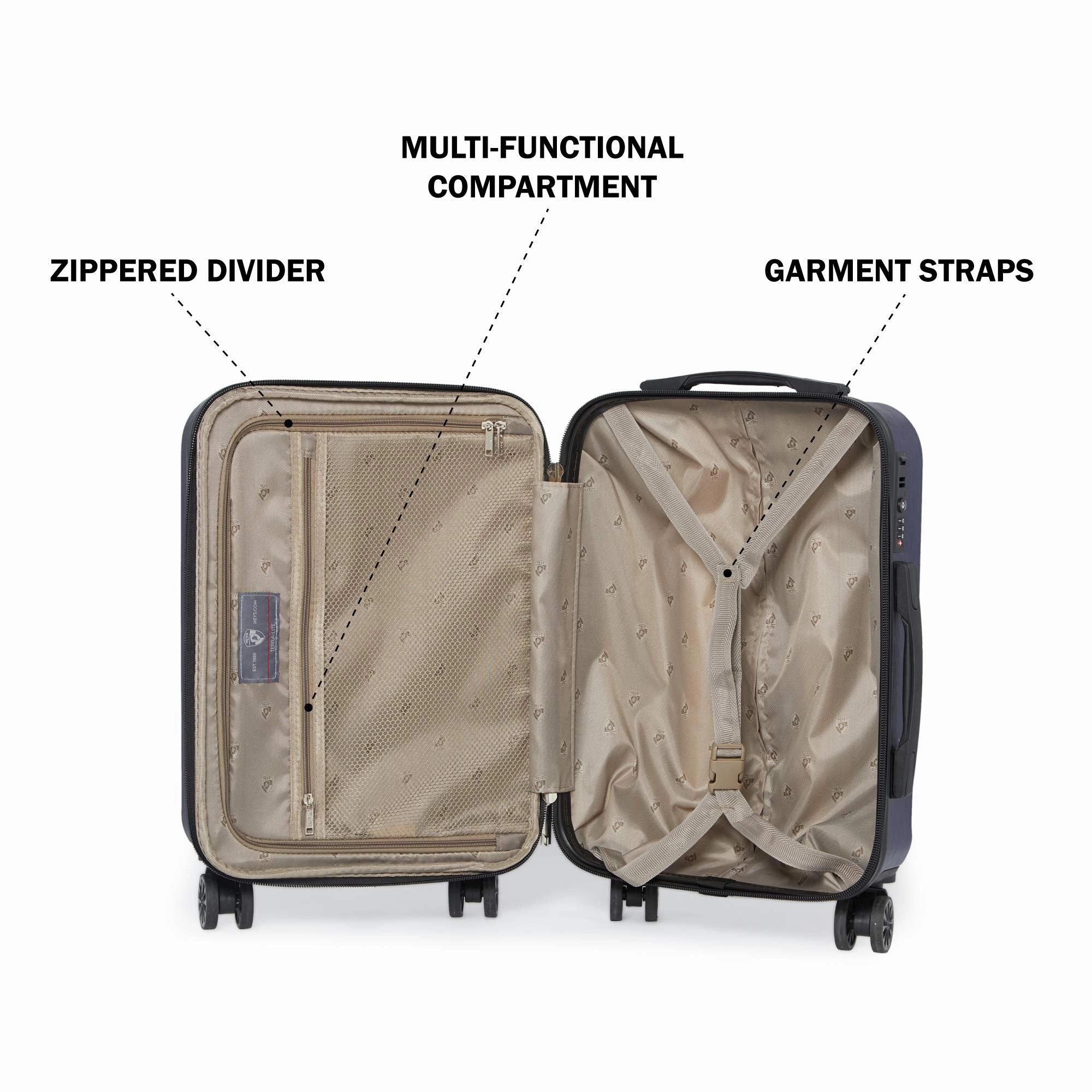 Heys America Terra-Lite 4-Wheel Spinner Hardside Luggage