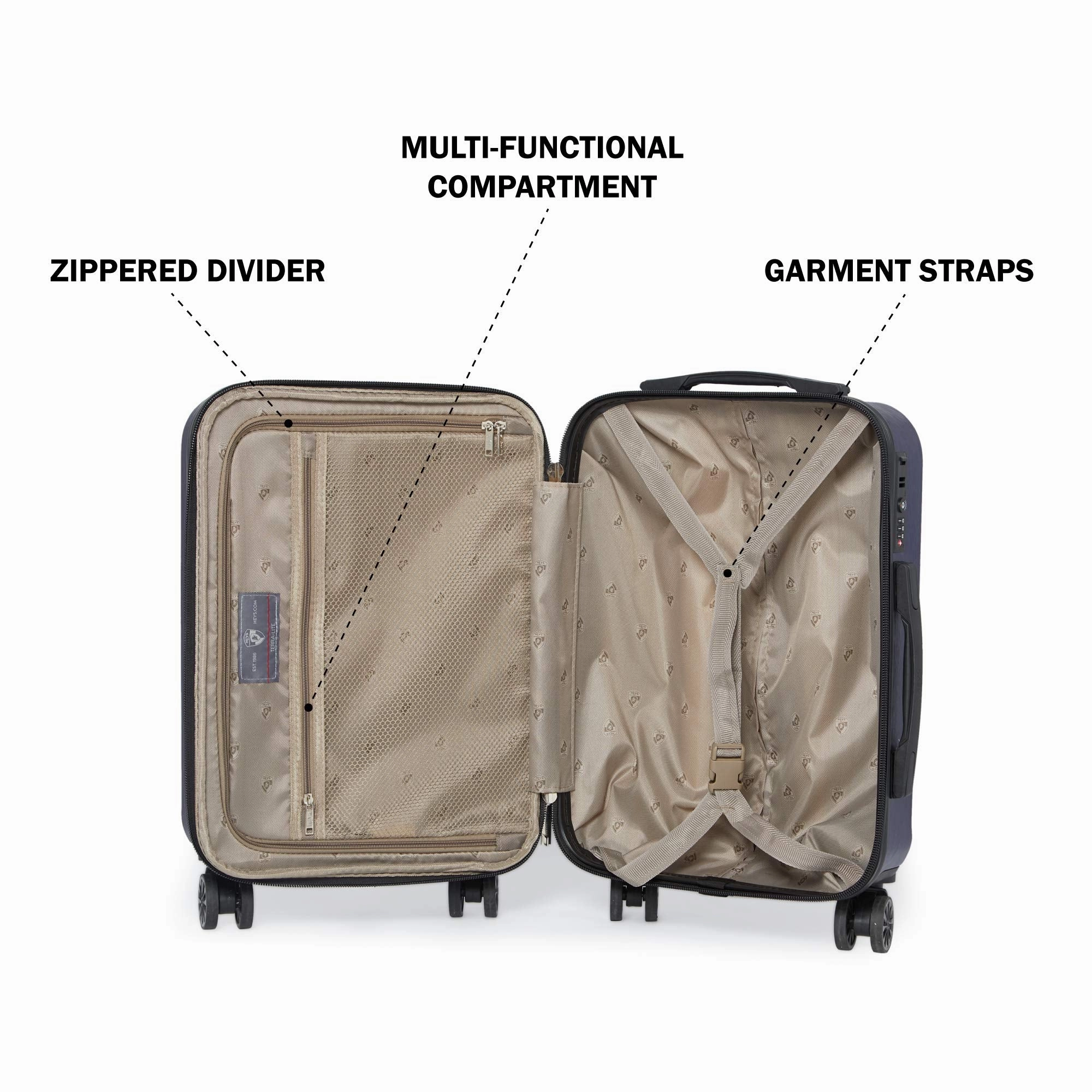 Heys America Terra-Lite 4-Wheel Spinner Hardside Luggage