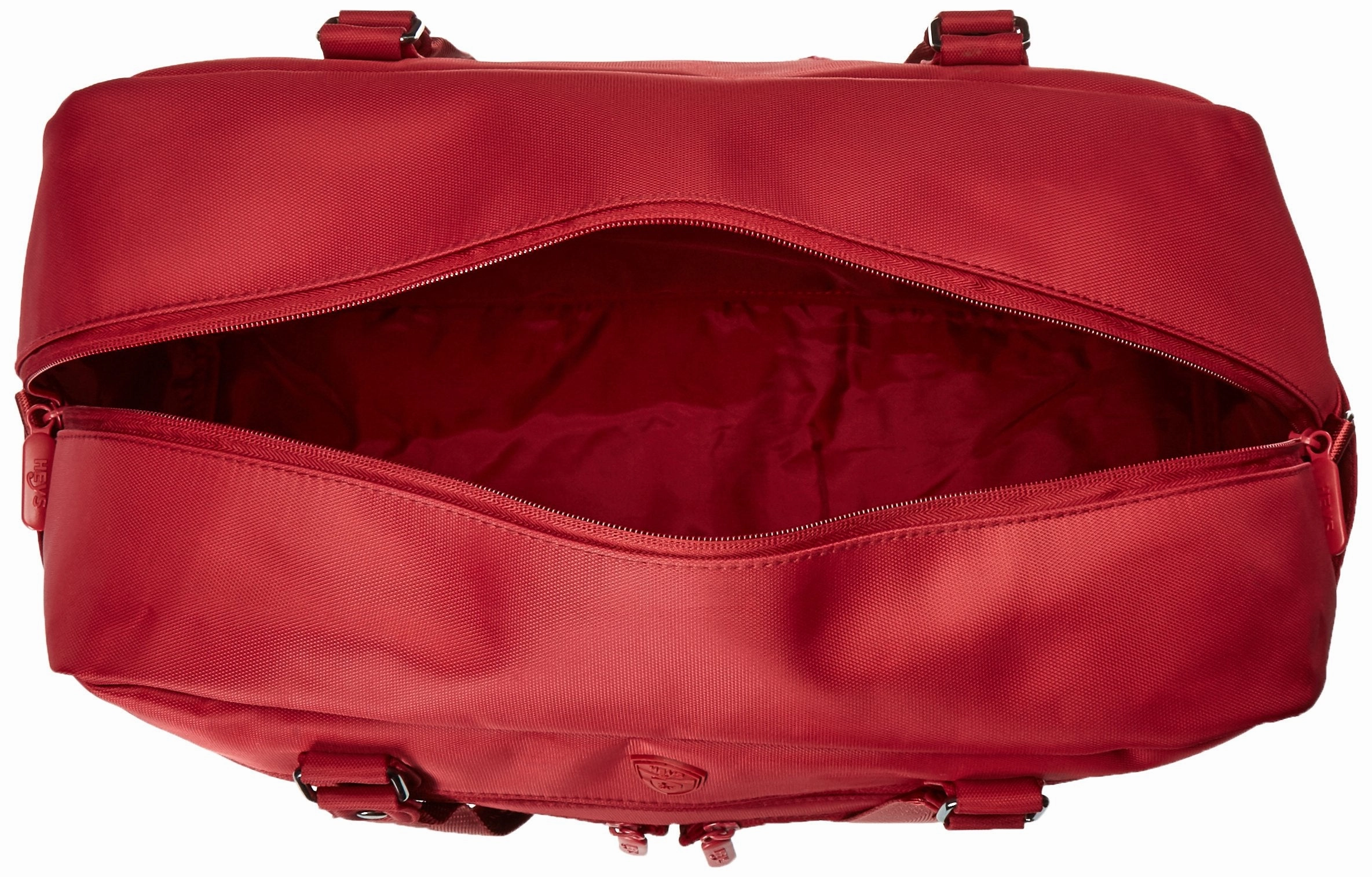 Heys America Unisex Hilite Multi-Zip Boarding Duffel with RFID Red Duffel Bag