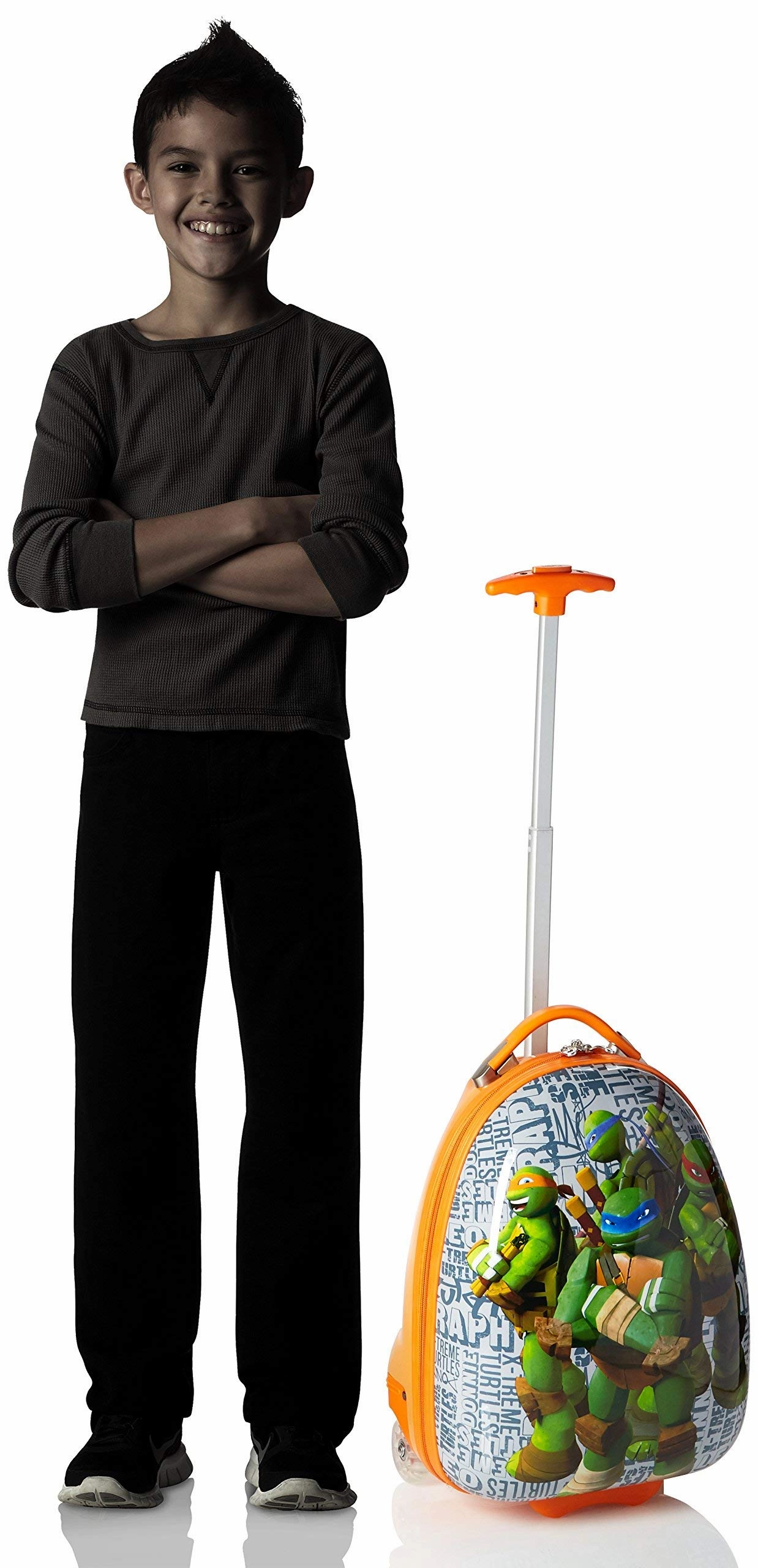 Heys America Unisex Nickelodeon TMNT Kids Luggage Orange Carry On