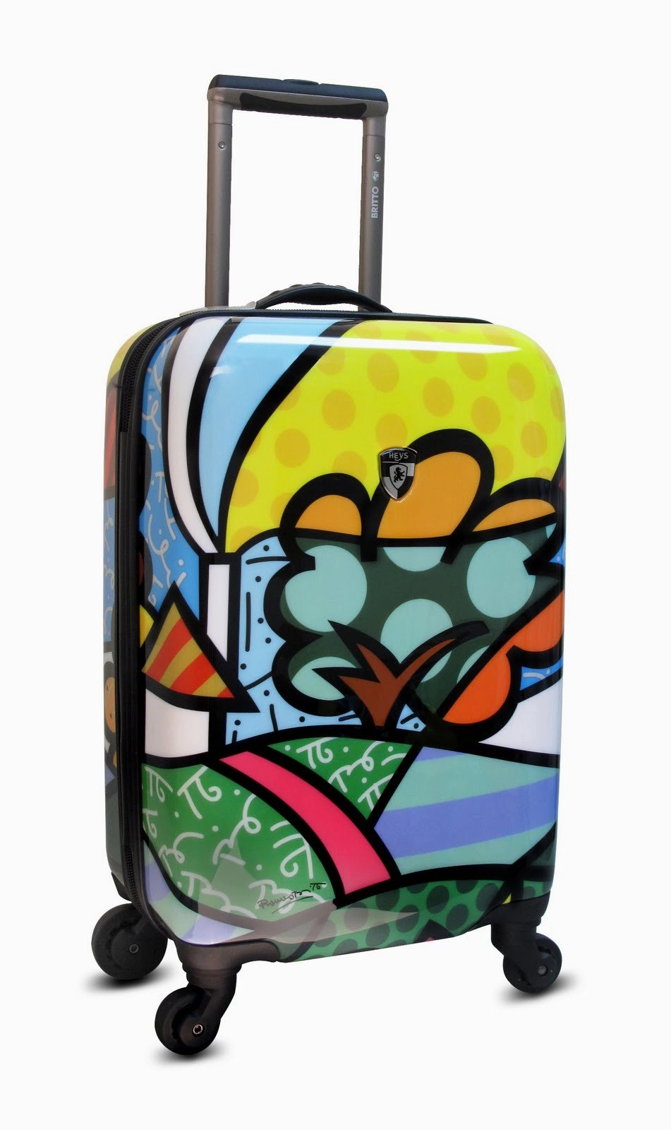 Heys America USA Britto Flowers 22" Hard Side Carry On Suitcase