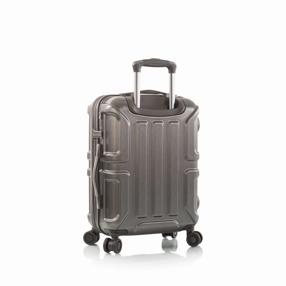 Heys Commander Polycarbonate Durable Expandale Spinner Carry On Luggage with TSA locks