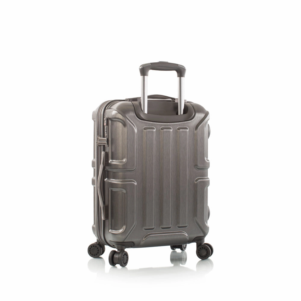Heys Commander Polycarbonate Durable Expandale Spinner Carry On Luggage with TSA locks