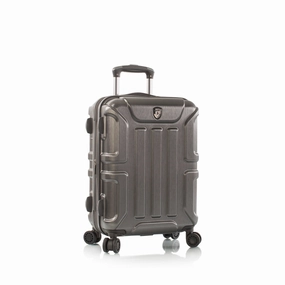 Heys Commander Polycarbonate Durable Expandale Spinner Carry On Luggage with TSA locks