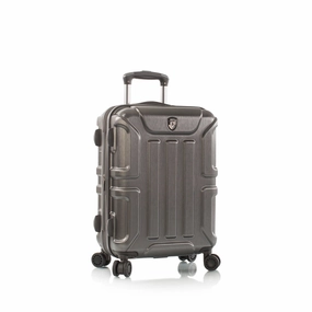 Heys Commander Polycarbonate Durable Expandale Spinner Carry On Luggage with TSA locks