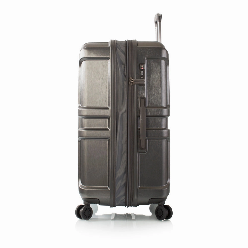 Heys Commander Polycarbonate Durable Expandale Spinner Luggage set with TSA locks