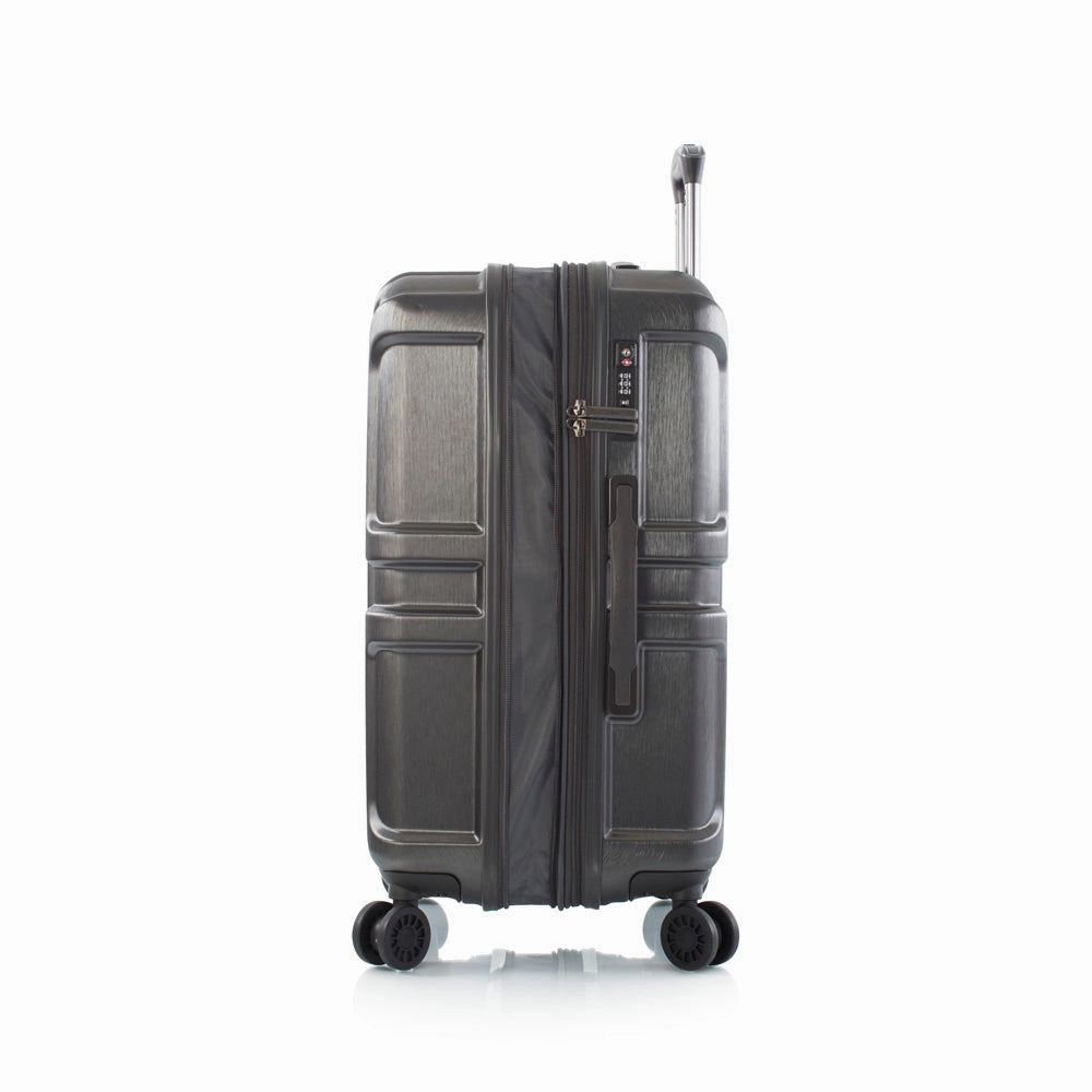 Heys Commander Polycarbonate Durable Expandale Spinner Medium Luggage with TSA locks