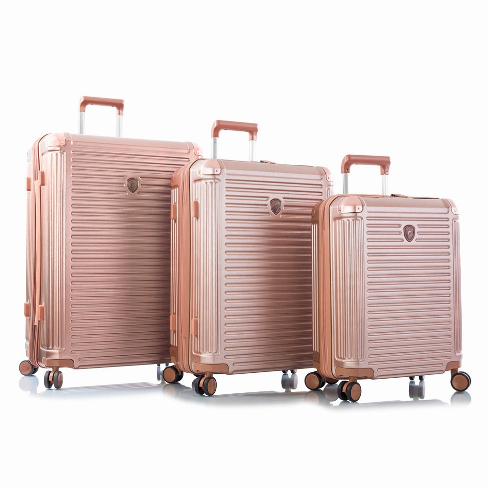 Heys Edge Polycarbonate Expandable Spinner 3 piece  Luggage set with TSA lock
