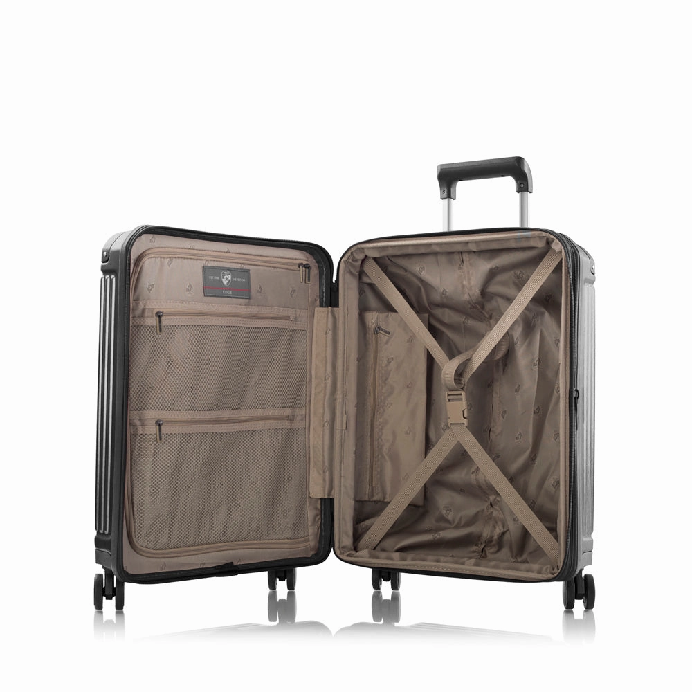 Heys Edge Polycarbonate Expandable Spinner 3 piece  Luggage set with TSA lock