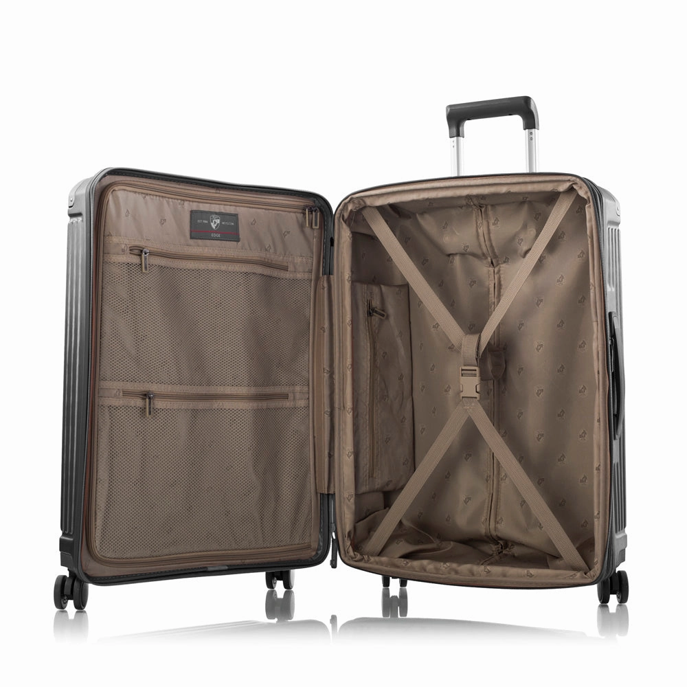 Heys Edge Polycarbonate Expandable Spinner 3 piece  Luggage set with TSA lock