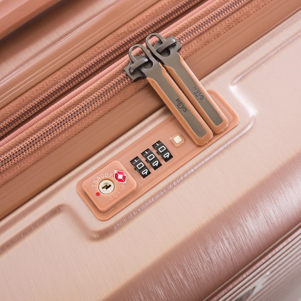 Heys Edge Polycarbonate Expandable Spinner Large Luggage with TSA lock