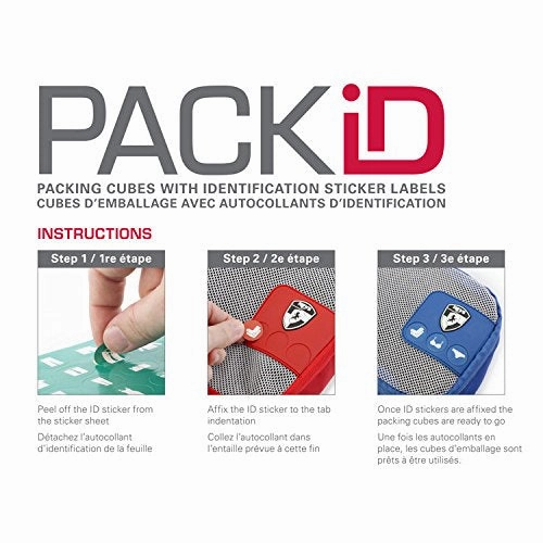Heys Pack ID 3 pc Slim Packing Cube Set Orange