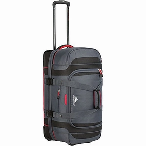 High Sierra Cermak 26" Wheeled Drop-Bottom Duffel (Mercury/Black/Crimson)